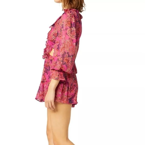 NWT Misa Los Angeles azalea romper in Fuchsia - size Large - Picture 4 of 4